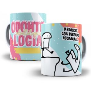 Estampa Caneca Odontologia Flork Profissões Sublimação