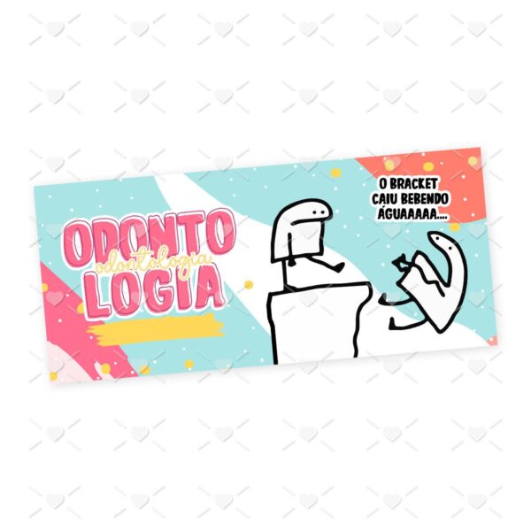 Estampa Caneca Odontologia Flork Profissões Sublimação