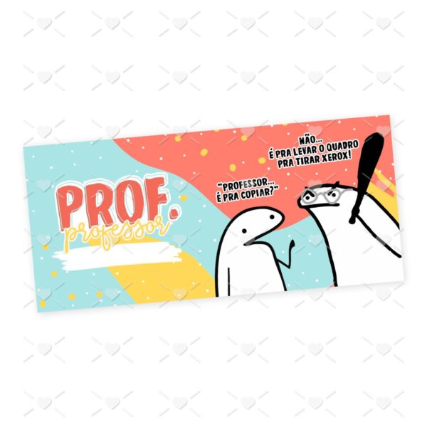 Estampa Caneca Professor(a) Flork Profissões Sublimação