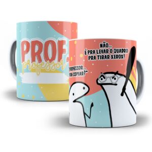 Estampa Caneca Professor(a) Flork Profissões Sublimação