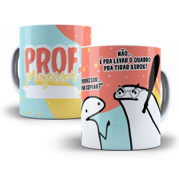 Estampa Caneca Professor(a) Flork Profissões Sublimação