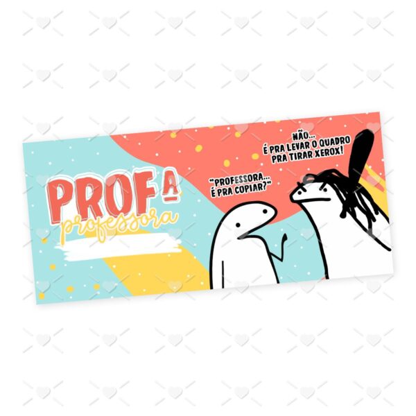Estampa Caneca Professor(a) Flork Profissões Sublimação