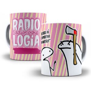 Estampa Caneca Radiologia Flork Profissões Sublimação