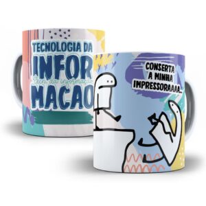Estampa Caneca Tecnologia da Informação T.I. Flork Profissão