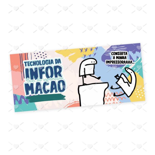 Estampa Caneca Tecnologia da Informação T.I. Flork Profissão