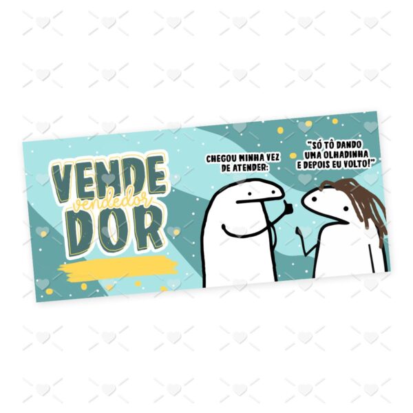 Estampa Caneca Vendedor(a) Flork Profissões Sublimação