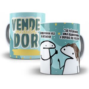 Estampa Caneca Vendedor(a) Flork Profissões Sublimação