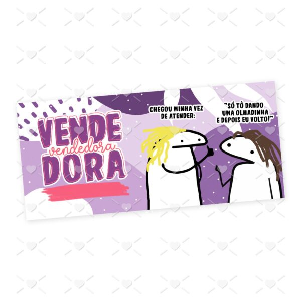 Estampa Caneca Vendedor(a) Flork Profissões Sublimação