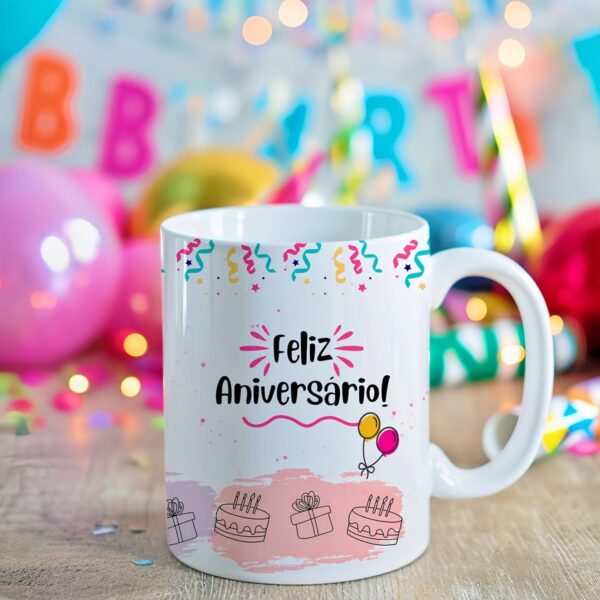 Estampa para Caneca Alfabeto Aniversário - Imagem 5