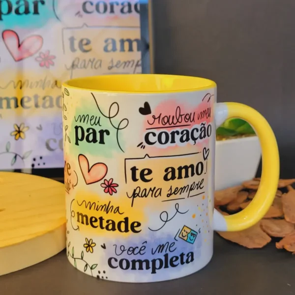 Estampa Pronta para Caneca, Especial Dia dos Namorados