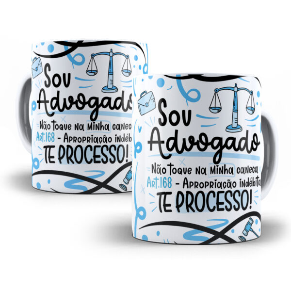 Estampa Sublimação Caneca Advogado(a) Flork Profissões Png