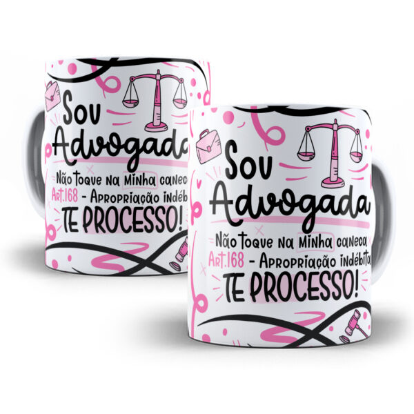 Estampa Sublimação Caneca Advogado(a) Flork Profissões Png