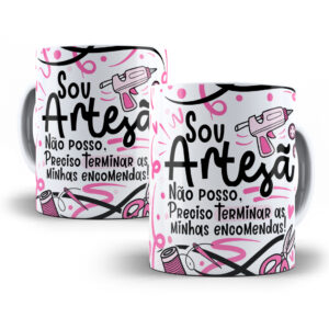 Estampa Sublimação Caneca Artesã Flork Profissões Png