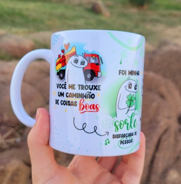 Estampa Sublimação Caneca Música Caminhão De Coisas Boas Png