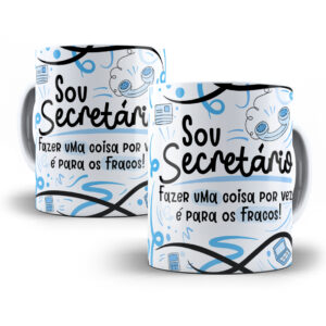 Estampa Sublimação Caneca Secretário(a) Flork Profissões Png