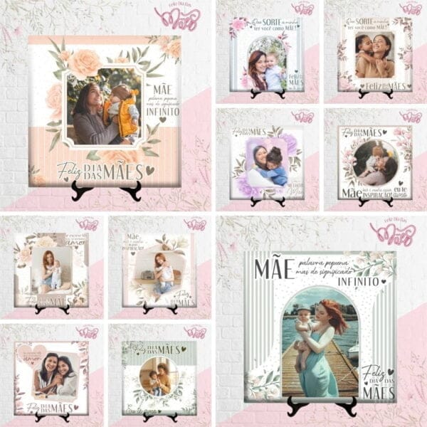 Estampas Azulejo Foral Dia Das Mães Sublimação Em Corel Draw