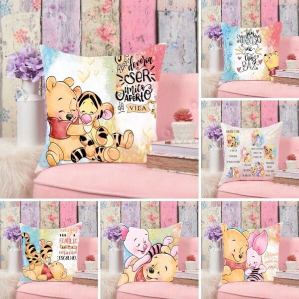 Estampas Caneca + Almofada Urso Pooh Amigos Amizade Em Corel