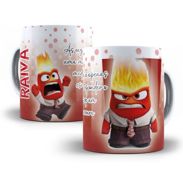 Estampas Caneca Divertida Mente Frases Personagens Filme Png