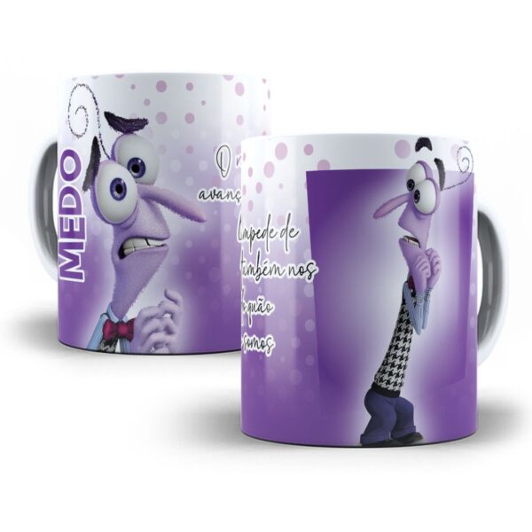 Estampas Caneca Divertida Mente Frases Personagens Filme Png