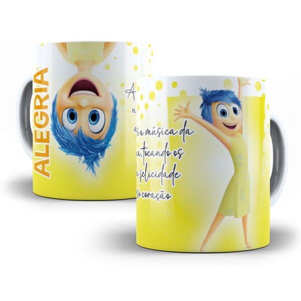 Estampas Caneca Divertida Mente Frases Personagens Filme Png