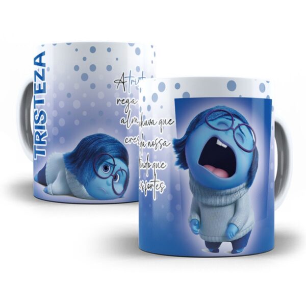 Estampas Caneca Divertida Mente Frases Personagens Filme Png