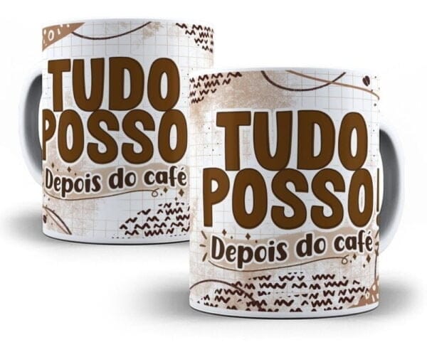 Estampas Caneca Flork Café 24 Arquivos Editáveis Sublimação