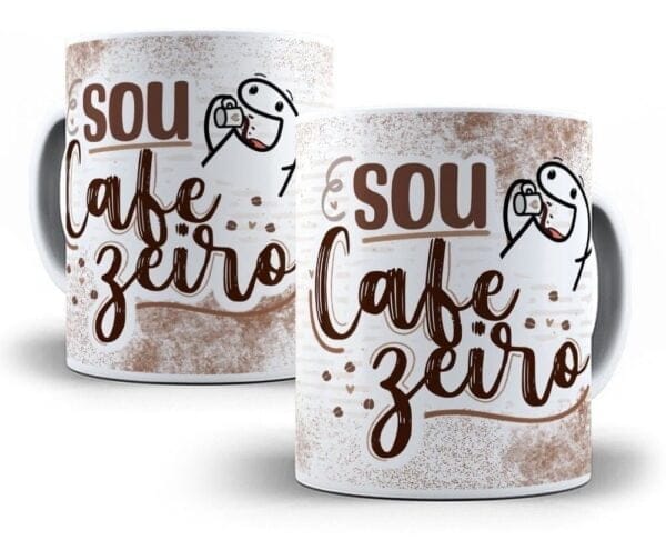 Estampas Caneca Flork Café 24 Arquivos Editáveis Sublimação