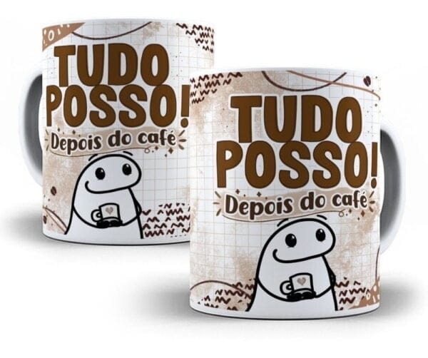 Estampas Caneca Flork Café 24 Arquivos Editáveis Sublimação