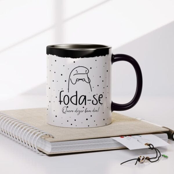 Estampas Caneca Flork Foda-se Zero Paciência Bolado Não Enche