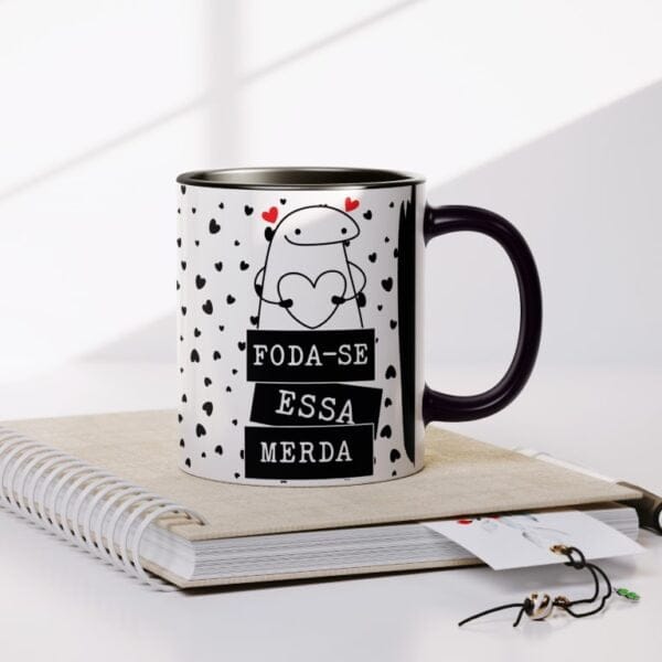 Estampas Caneca Flork Foda-se Zero Paciência Bolado Não Enche