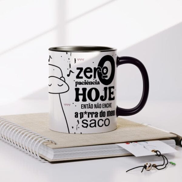 Estampas Caneca Flork Foda-se Zero Paciência Bolado Não Enche