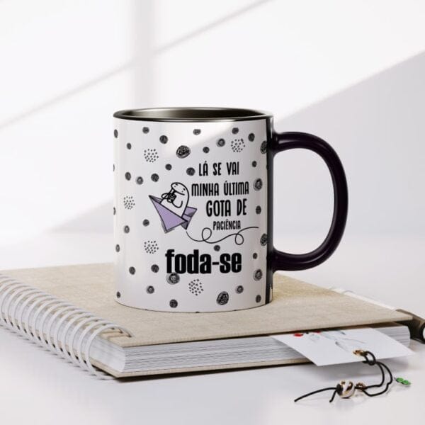 Estampas Caneca Flork Foda-se Zero Paciência Bolado Não Enche