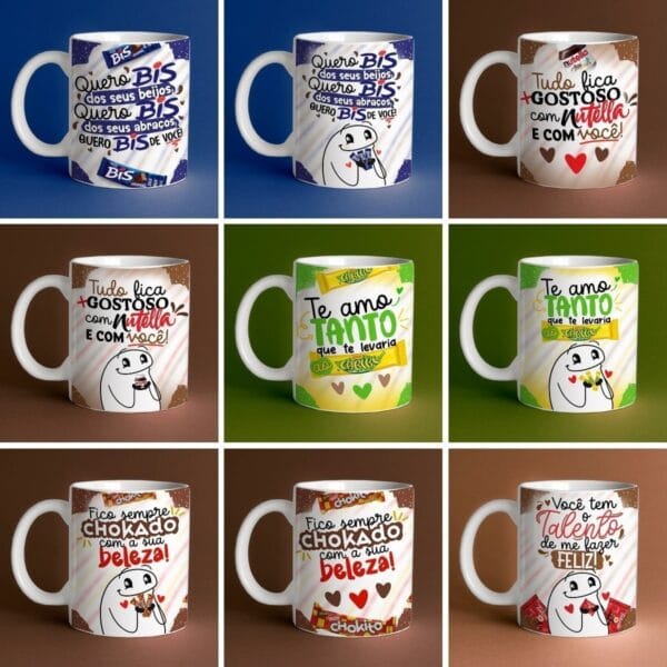 Estampas Caneca Flork Páscoa Personalizados P Sublimação