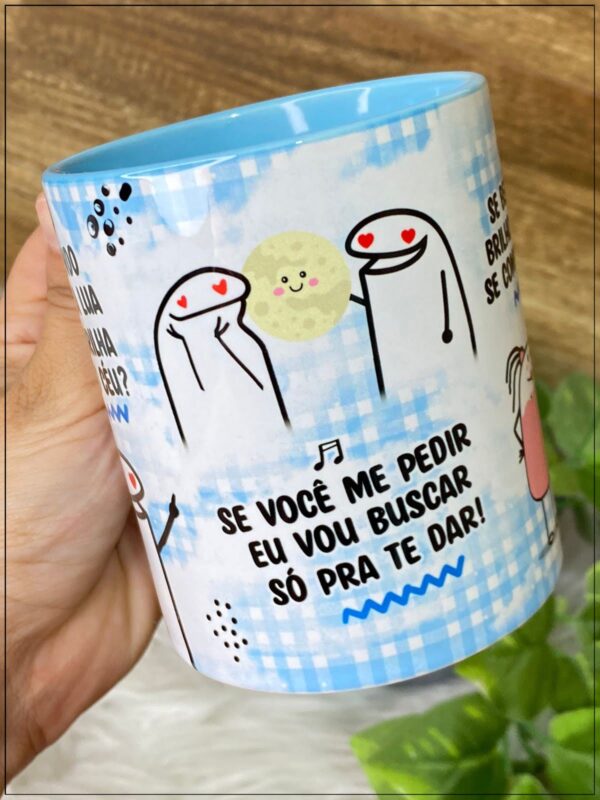 Estampas Caneca Flork Ta Vendo Aquela Lua Que Brilha Lá No Céu