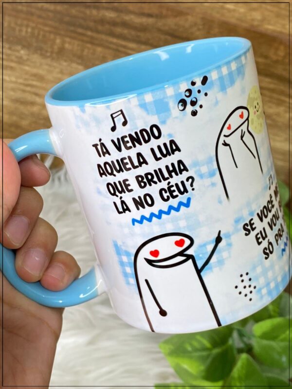 Estampas Caneca Flork Ta Vendo Aquela Lua Que Brilha Lá No Céu