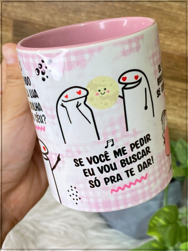 Estampas Caneca Flork Ta Vendo Aquela Lua Que Brilha Lá No Céu