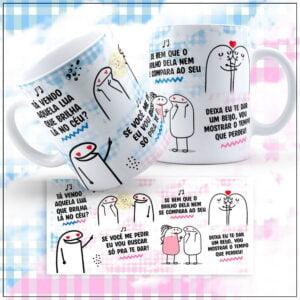 Estampas Caneca Flork Ta Vendo Aquela Lua Que Brilha Lá No Céu