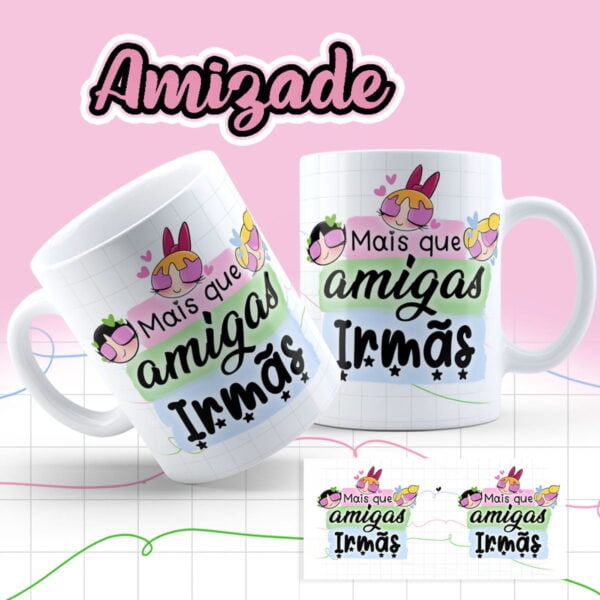 Estampas Caneca Sublimação As Meninas Super Poderosas