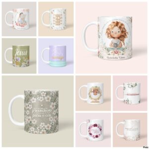 estampas canecas crista arquivo digital papelaria personalizada