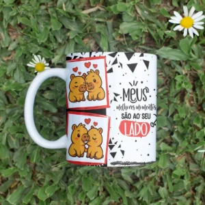 Estampas de Capivara Caneca - Dia dos Namorados Fofo