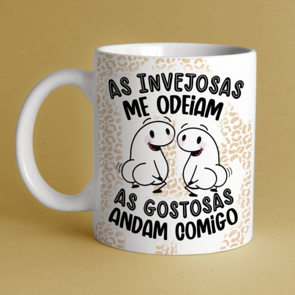 Estampas Flork Amigas Amizade Ilustrações Sublimação Caneca