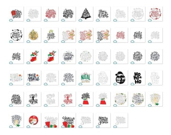 Estampas Natal Arquivos P Sublimação Canecas + Frases Png