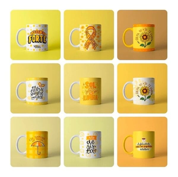 Estampas Setembro Amarelo P/ Caneca E Balinha Frases Png