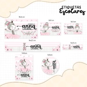 etiqueta escolar ballet arquivo digital volta as aulas