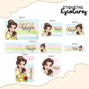 Etiqueta Escolar Bella - Arquivo Digital