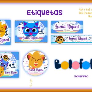 etiqueta escolar bolofofos arquivo digital etiqueta encadernacao