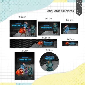 etiqueta escolar cacadores de trolls arquivo digital etiqueta escolar cacadores de trolls 2
