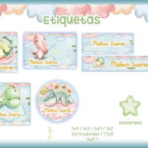 etiqueta escolar dino arquivo digital escola 1