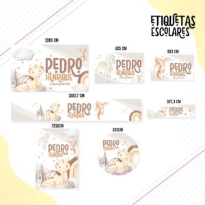 etiqueta escolar dragoes baby arquivo digital personalizacao