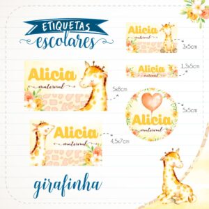 etiqueta escolar girafinha arquivo digital escola 1
